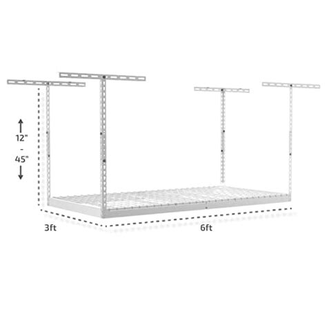 SafeRacks Overhead Garage Storage Rack Heavy Duty Racks For Garage