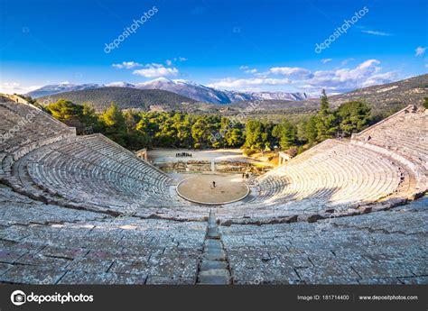 Ancient Theater Epidaurus Epidavros Argolida Prefecture Peloponnese