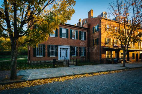 Autumn Color And Buildings On Shenandoah Street In Harpers Ferry West