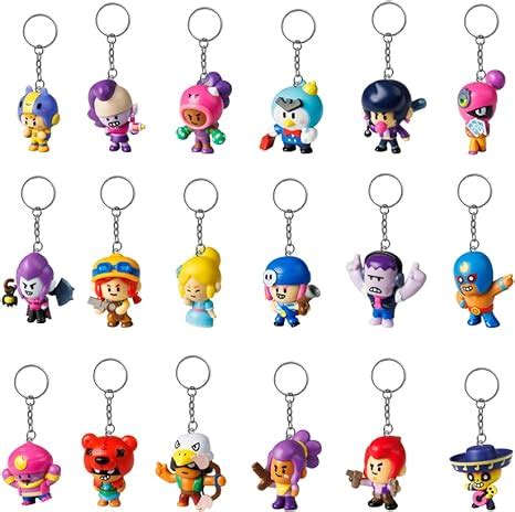 Brawl Stars P M I Figural Keychains Pack S Random Brw