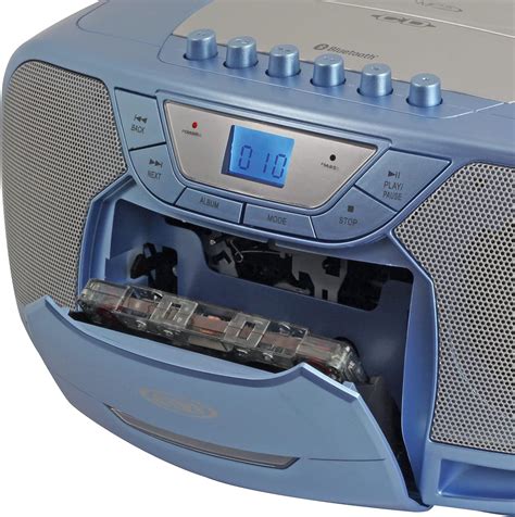 Jensen Cd 590 Bl Cd 590 1 Watt Portable Stereo Cd And Cassette Player