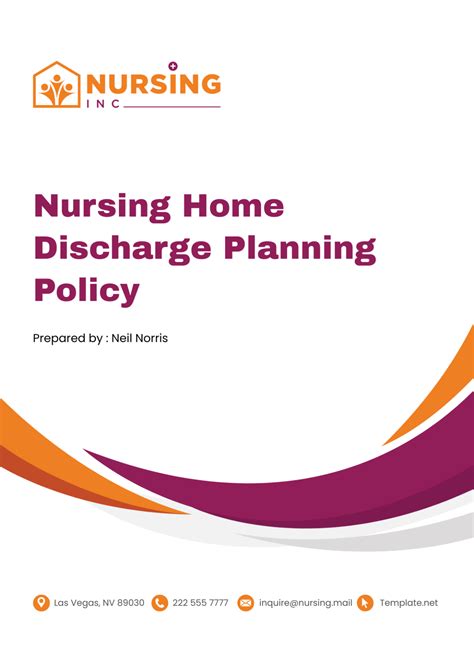 Nursing Home Discharge Planning Policy Template Edit Online And Download Example