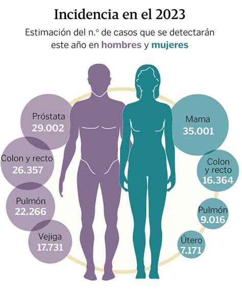 El Cáncer En El 2023 Los Tumores Más Diagnosticados Y Su Supervivencia