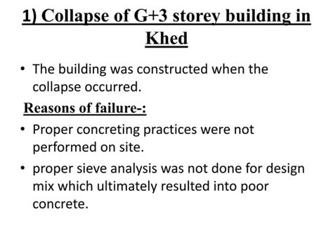 Case Study On Failed Construction Projects