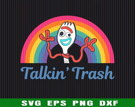 Talkin Trash Disney Pixar Toy Story Forky Forky And Rainbow Cute