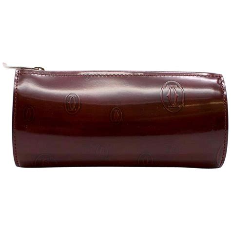 Cartier Burgundy Happy Birthday Collection Zip Pouch At 1stdibs Cartier Happy Birthday Collection