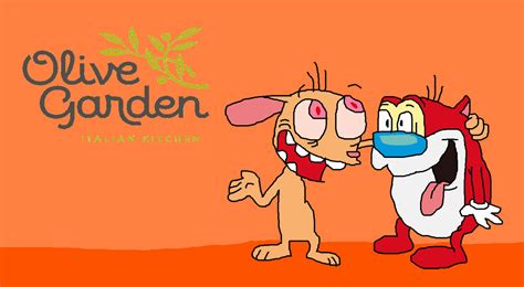 Olive Garden Characters Ren And Stimpy By Katelynnthefox2005 On