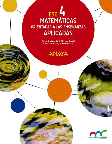 Solucionario Matematicas Aplicadas 4 ESO Anaya Aprender Es Crecer PDF