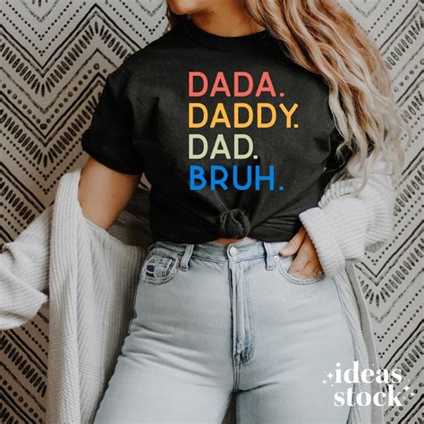 Dada Daddy Dad Bruh Svg Funny Dad Svg T For Dad Etsy Uk