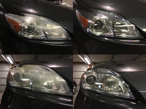 Spent the weekend polishing my headlights, well worth it IMO. : prius