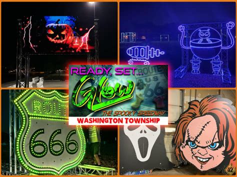 Glow Drive Thru Halloween Experience Spooky Speedway Washington Twp