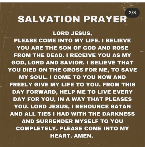 Salvation Prayer Salvation Prayer Wisdom Bible Good Prayers