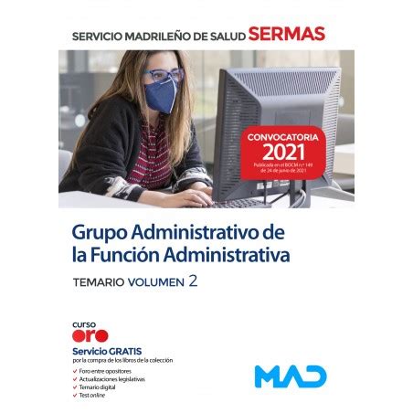 Administrativo Temario Volumen 2 SERMAS