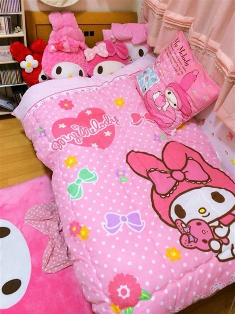 My Melody Bedroom Hello Kitty Bedroom Kawaii Room Kawaii Bedroom