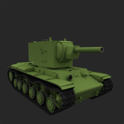 Tanque Kliment Voroshilov Kv Modelo D Ma Fbx Obj Free D