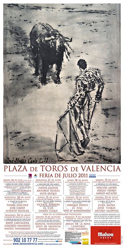 Valencia Bullfighting Schedule Bullfighting Events In Valencia