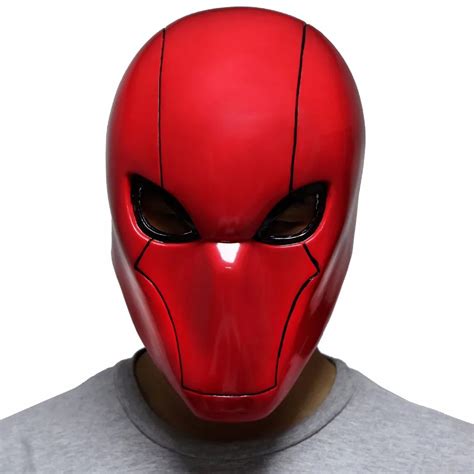 Red Hood Helmet Batman Under The Red Hood Cosplay PVC Full Head Mask