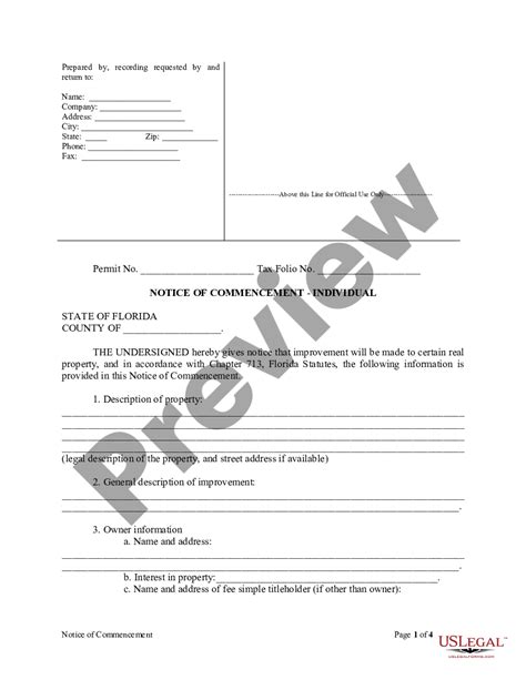 Broward County Notice Of Commencement Fillable Form Printable Forms