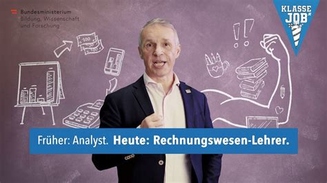 Klasse Job Fr Her Analyst Heute Rechnungswesen Lehrer Youtube