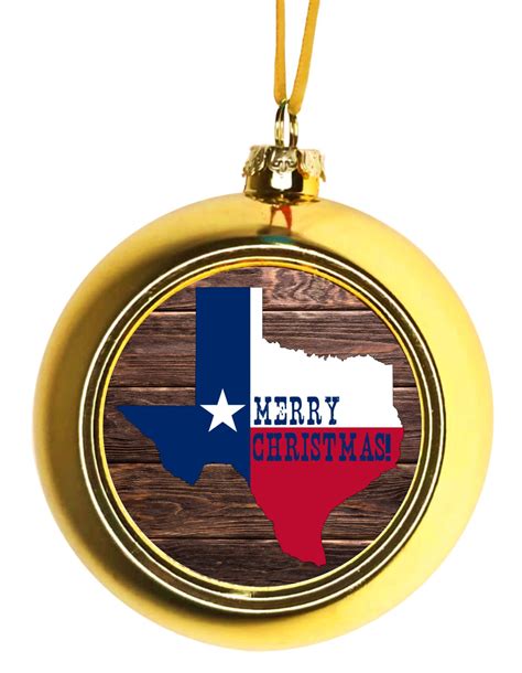 Texas Flag Ornament Ornament Christmas DÃ©cor Hanging Christmas ...