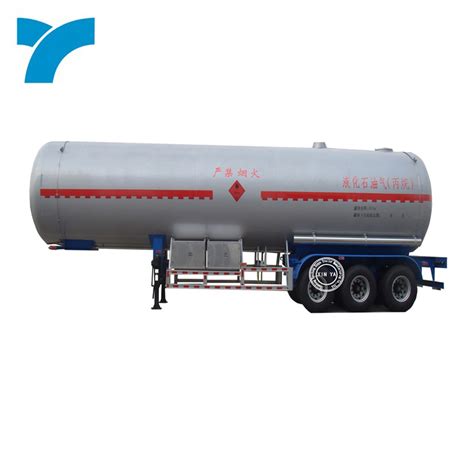 60 Cbm Capacity Tri Axles Liquid Gas Transport LPG Gas Tank Semi