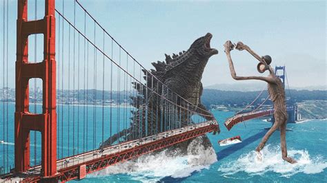 Godzilla VS Siren Head In Real Life Part 3 Golden Gate Bridge