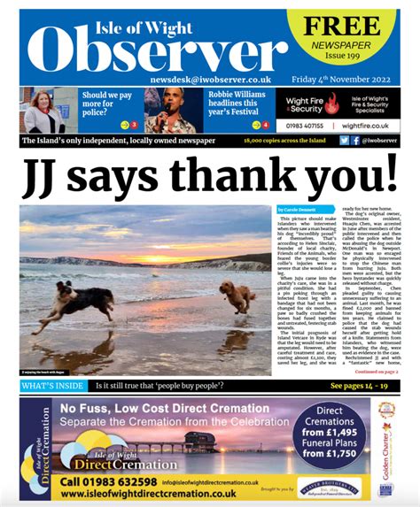 Isle Of Wight Observer Issue 199 Isle Of Wight Observer News