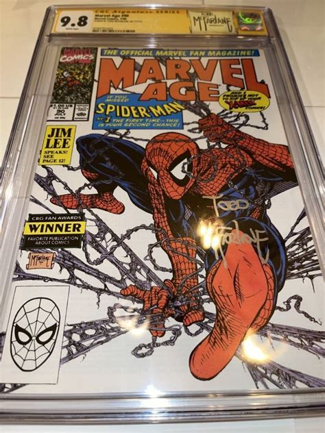 Marvel Age Cgc Wp Ss Signed Todd Mcfarlane Comic