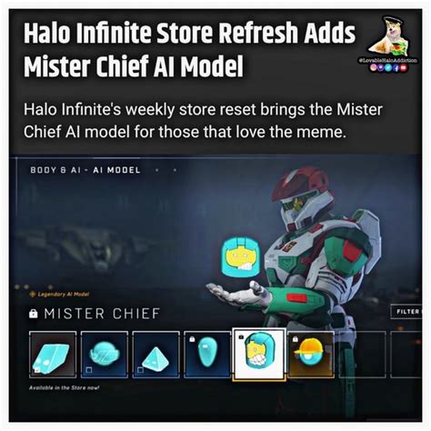 Halo Infinite Store Refresh Adds Mister Chief Al Model Halo Infinite's weekly store reset brings ...