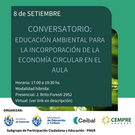 Conversatorio Educación Ambiental para la incorporación de la Economía