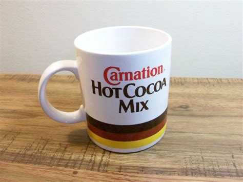 Vintage S Carnation Hot Cocoa Mix Coffee Mug Collectible Etsy