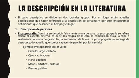 Tipos De Textos Descriptivos Ppt