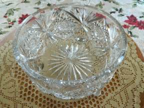 American Brilliant Cut Glass Footed Centerpiece Bowl From Theopulentowl On Ruby Lane