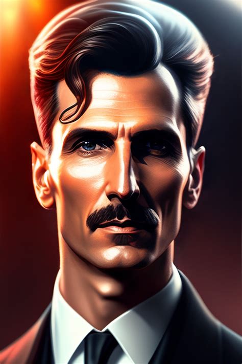 Lexica Nikola Tesla As Realistic Portrait Symmetrical Highly