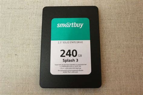 SSD диск SMARTBUY 2.5 Splash 3 240 Гб SATA III 3D TLC (SB240GB-SPLH3 ...