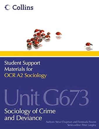 OCR A2 Sociology Unit G673 Sociology Of Crime And Deviance Unit 3