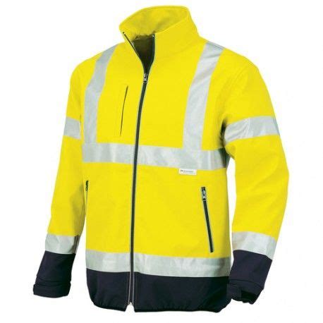 04512 Cazadora SoftShell Flash Alta Visibilidad Con Bandas Chaqueta