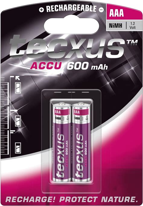 Tecxus Aaa Micro Hr Mah Nickel Metal Hydride Battery