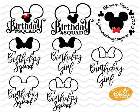 Free Svg Disney Birthday Squad Svg Free 5820 Svg Png Eps Dxf File