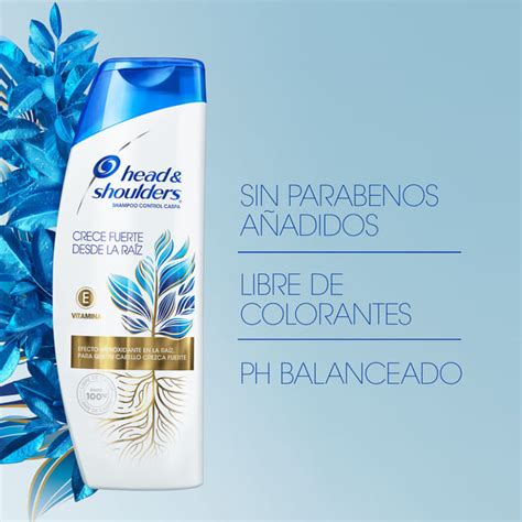 Shampoo Head And Shoulders Crece Fuerte Desde La Raíz Sergio Perfumerias