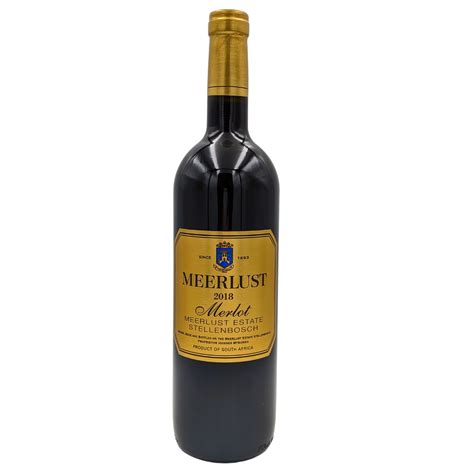 Meerlust Merlot South African Wines