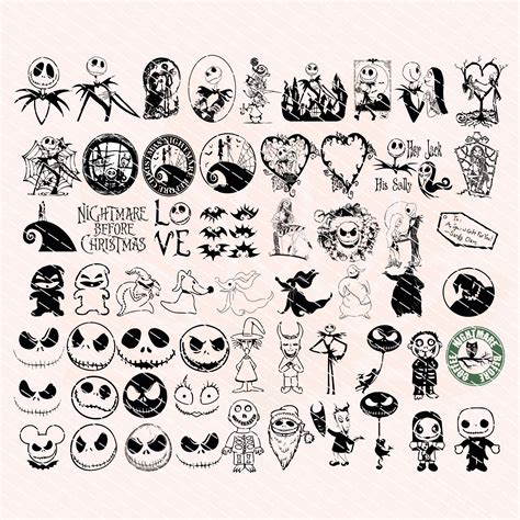 Printable Jack Skellington Tattoo Stencil - Printable Free Templates