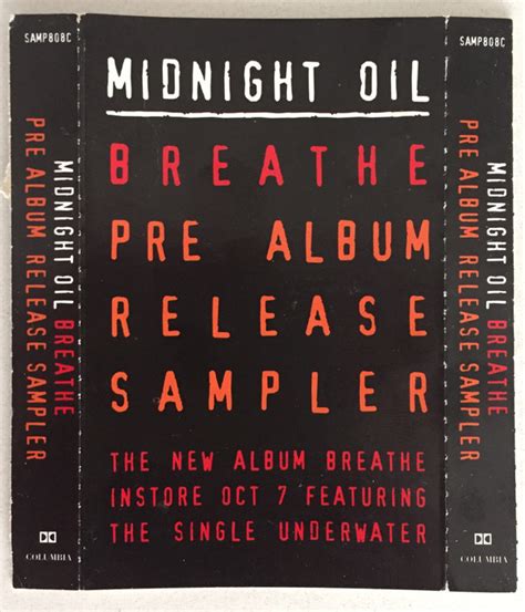 Midnight Oil Breathe Pre Album Release Sampler 1996 Cassette