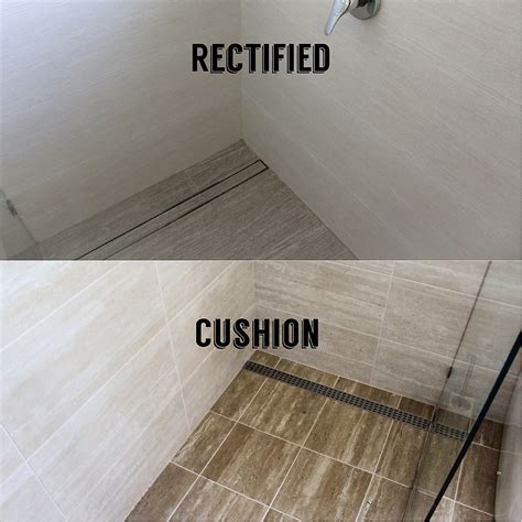 Rectified Tiles Versus Cushion Edge On The Ball Bathrooms