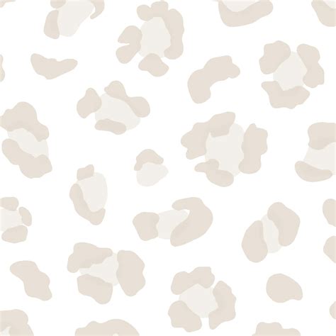 Download Seamless White Leopard Print Wallpaper