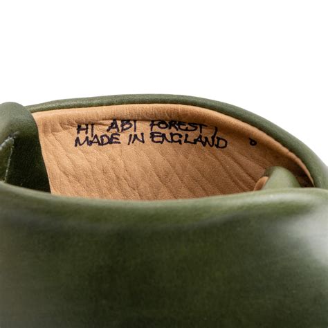 Abington Hi Toe Cap - Horween Forest Green Chromexcel – Crown Northampton