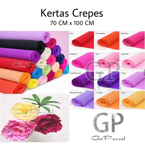 Jual Ecer Kertas Crepes Kertas Krep Potong Tissue Crepp Tisu