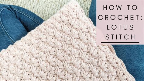 How To Crochet The Lotus Stitch Triple Puff Stitch Crochet Tutorial