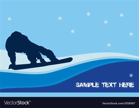 Snowboarding Royalty Free Vector Image Vectorstock