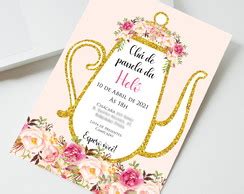 Convite Ch De Lingerie Panela Digital Elo